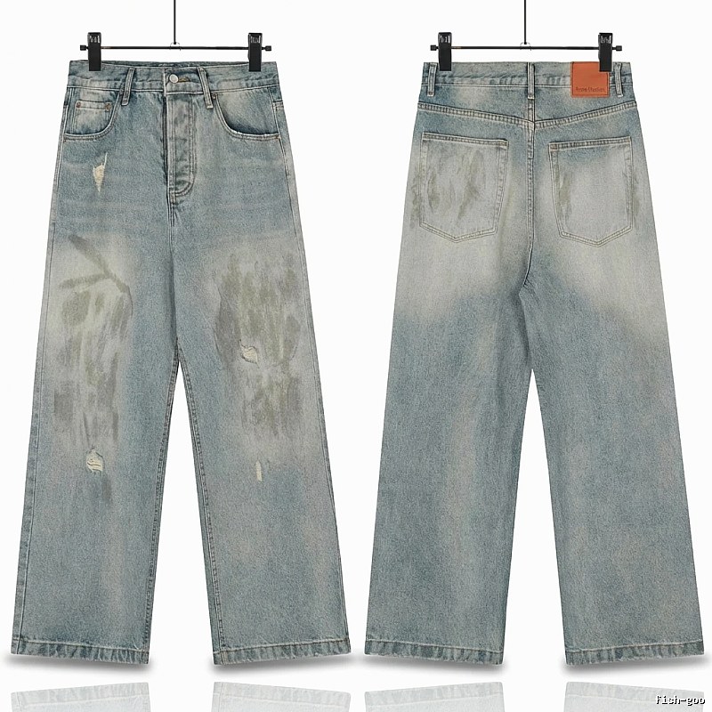 Acne Studios Ripped Retro - Style Jeans