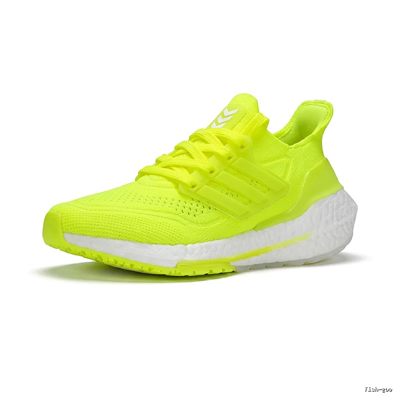 Adidas Ultraboost fluorescent yellow running shoes
