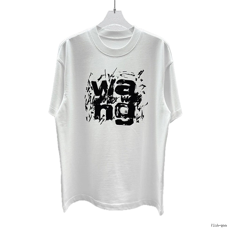 Alexander Wang Graffiti Street Style White T-Shirt