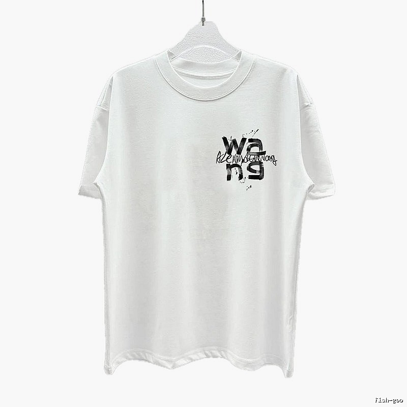 Alexander Wang Graffiti Street Style White T-Shirt