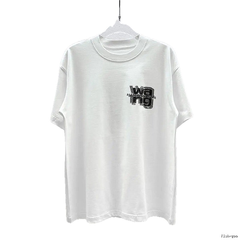 Alexander Wang Logo Cool Style White T-Shirt