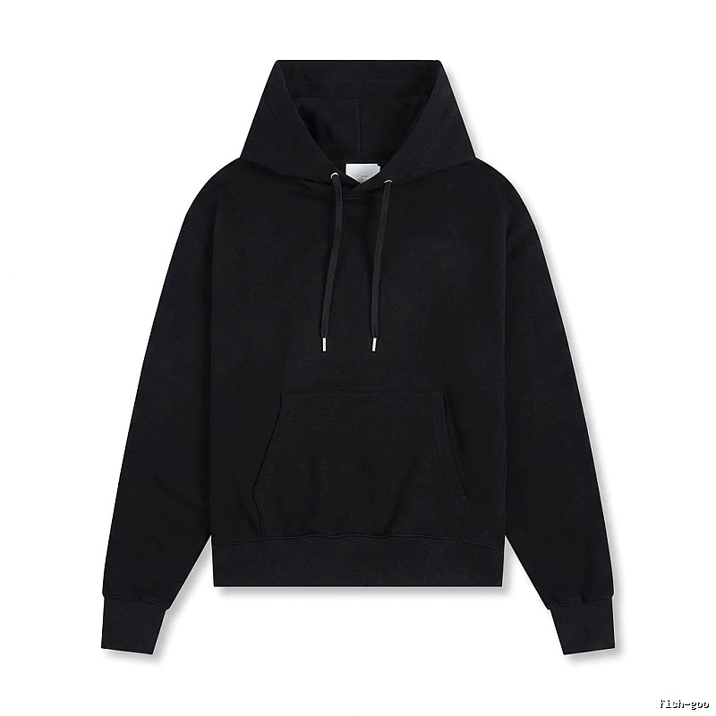 AMI Basic Style Simple Black Hoodie