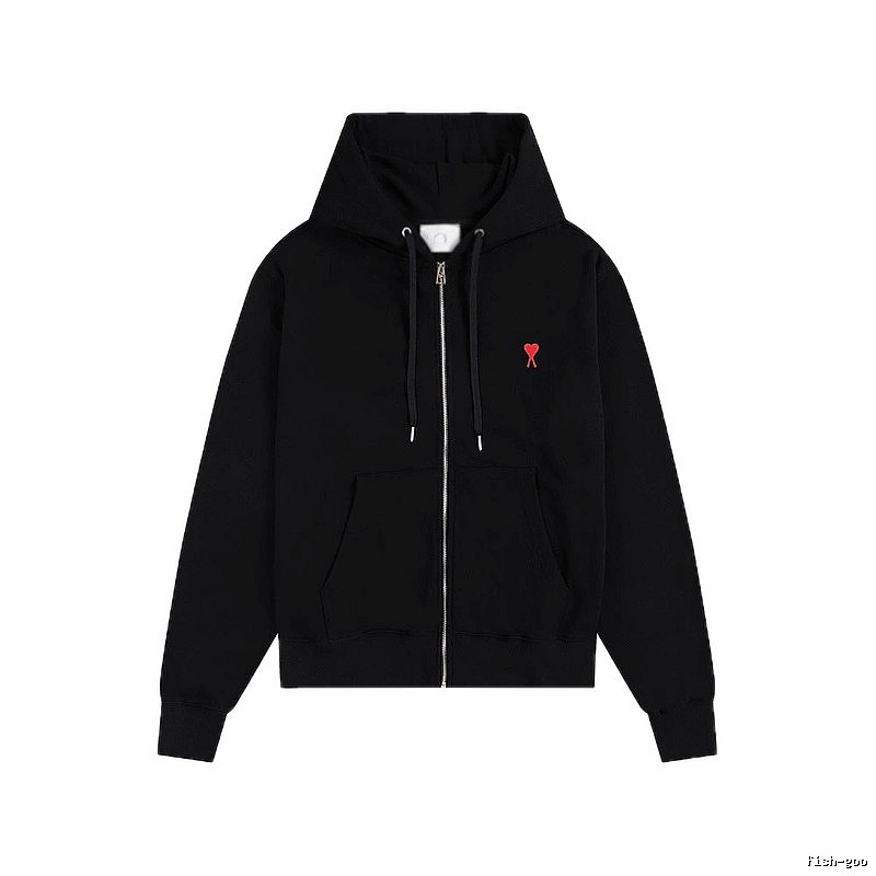 AMI Love Trend Brand Black Hoodie