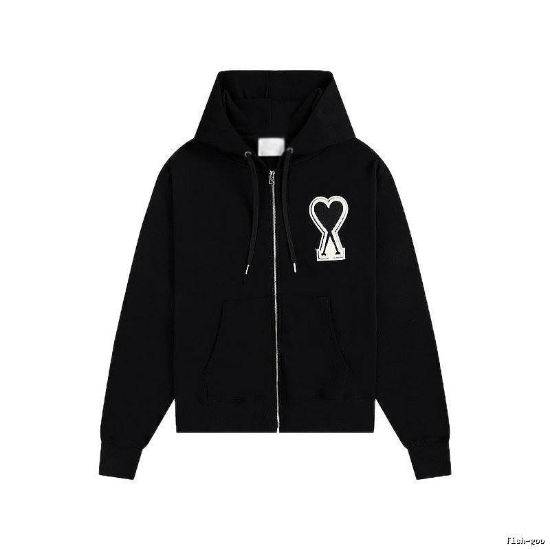 AMI Love Trendy and Cool Black Sweatshirt