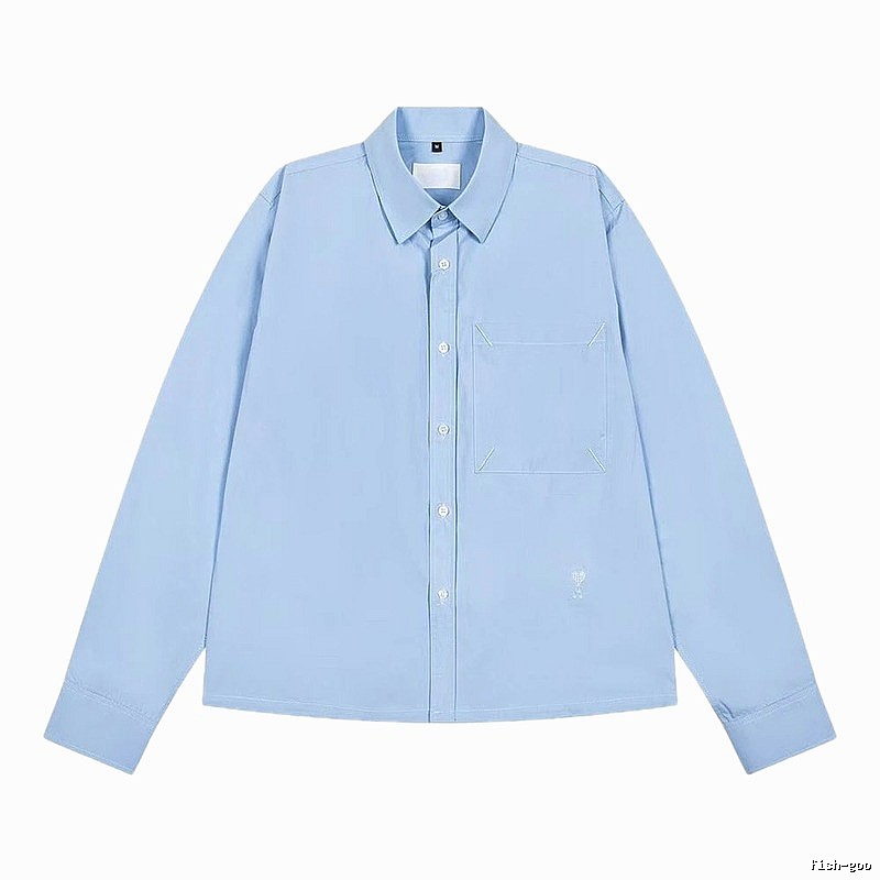 AMI minimalist style light blue shirt