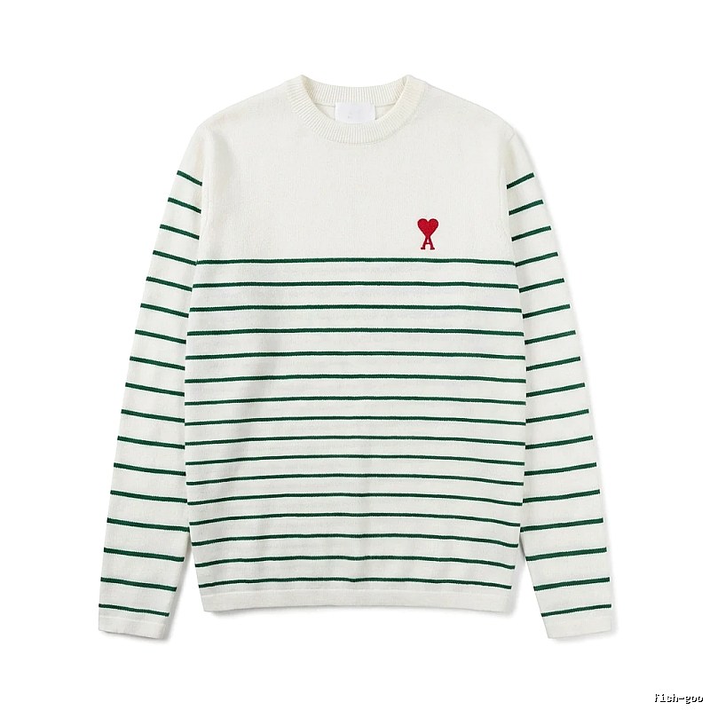 AMI striped white sweater