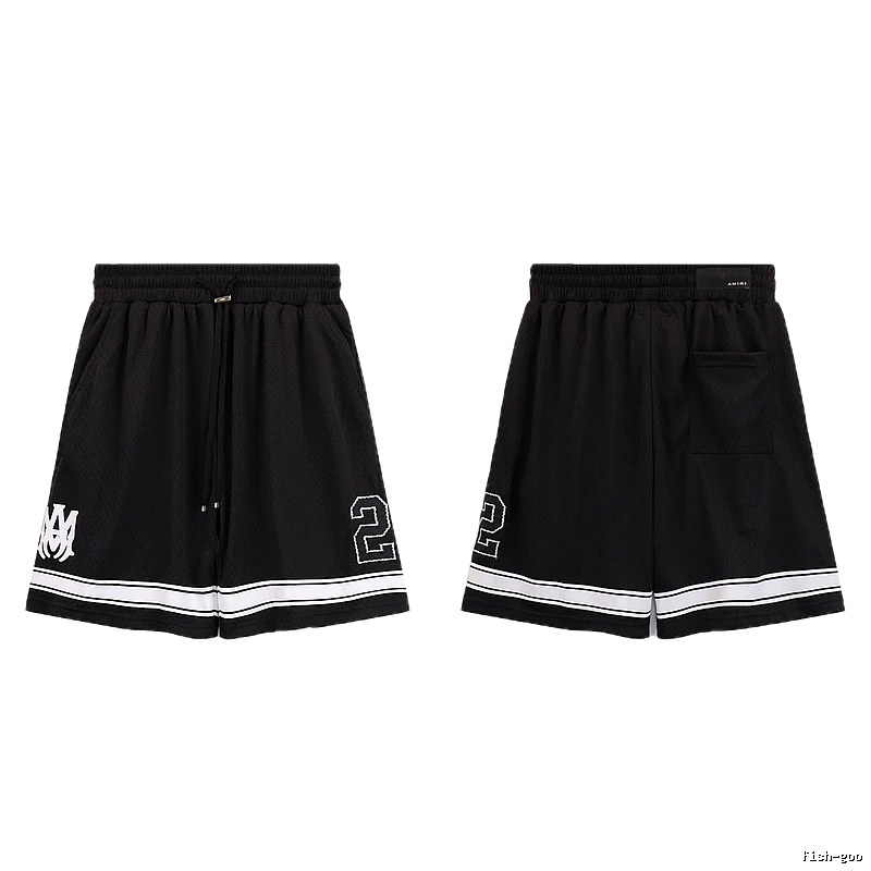 AMIRI American Basketball Style Black Athletic Shorts