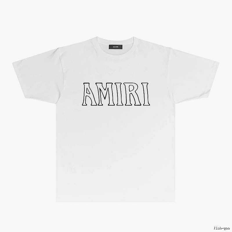 AMIRI Basic Style Simple White T-shirt