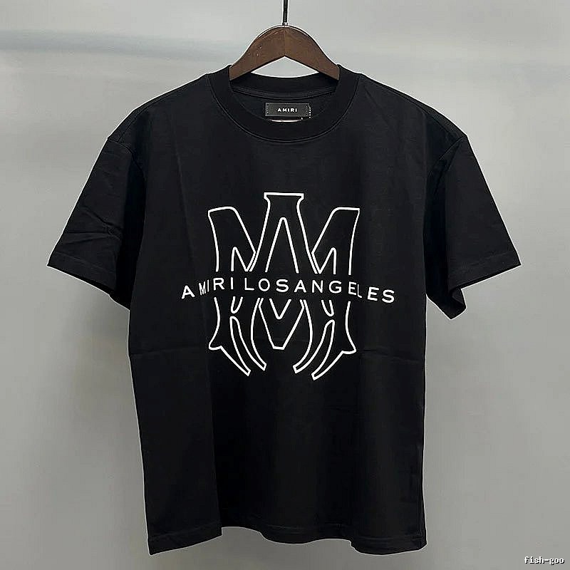 Amiri Black Records Graphic T-Shirt Easy Pairing