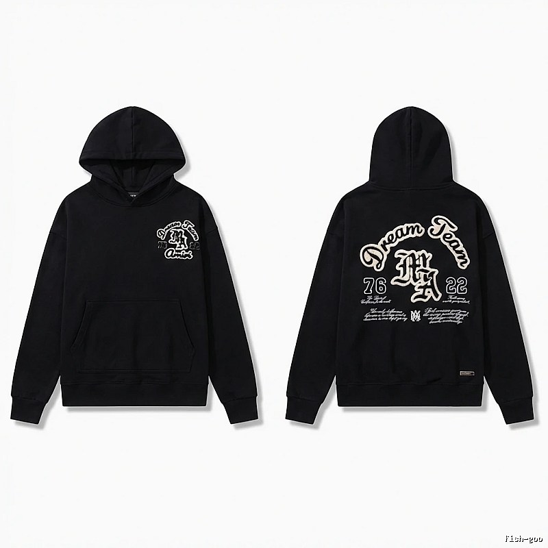 AMIRI Black Retro Hoodie