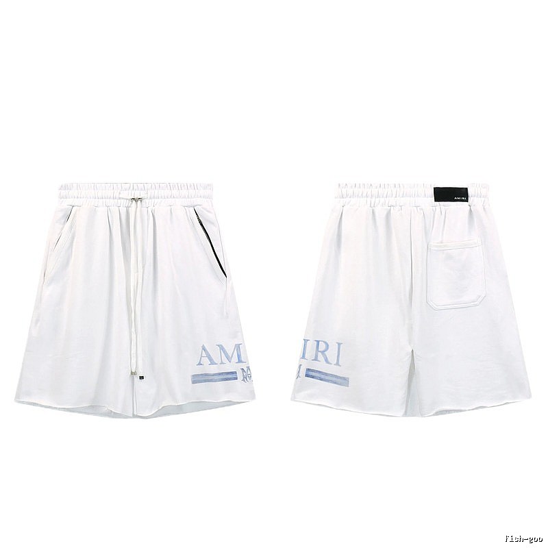 AMIRI Letter Print Street Style White Shorts