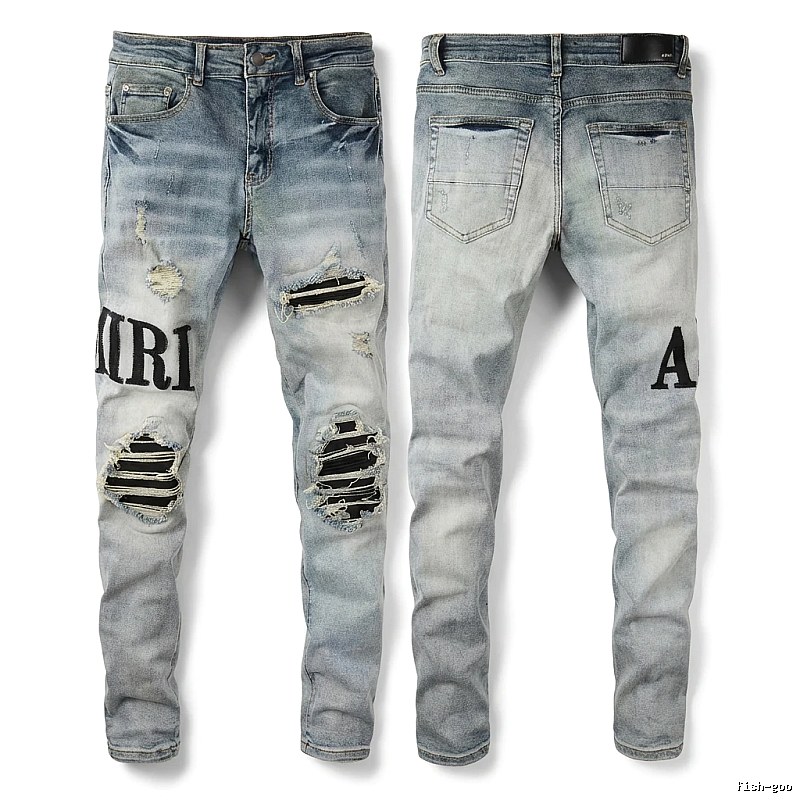 AMIRI light blue ripped jeans