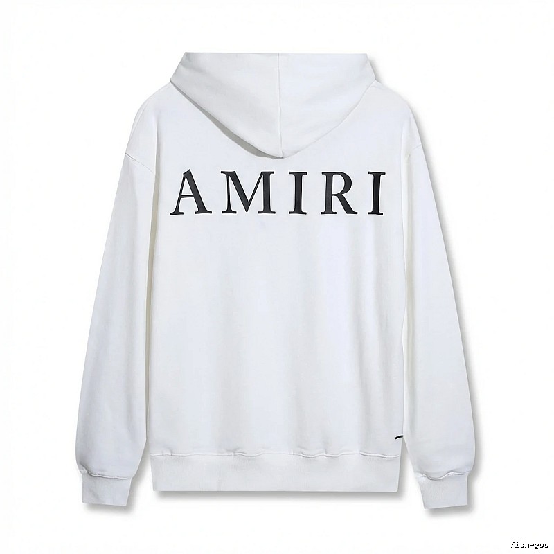 AMIRI minimalist style white hoodie