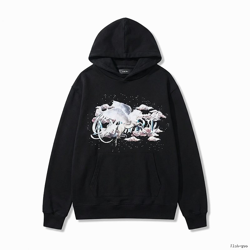 AMIRI Printed Trendy Black Sweatshirt