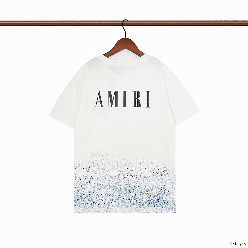 Amiri Relaxed Graphic T-shirt White Blue Amiri with Designer-Inspired Detail
