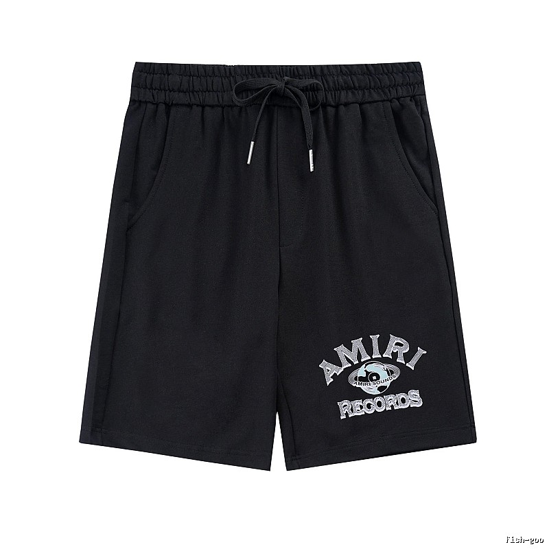 Amiri Streetwear Logo shorts Black Casual Amiri with Logo Accent