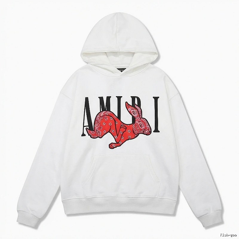 AMIRI White Sweatshirt with Rabbit Print