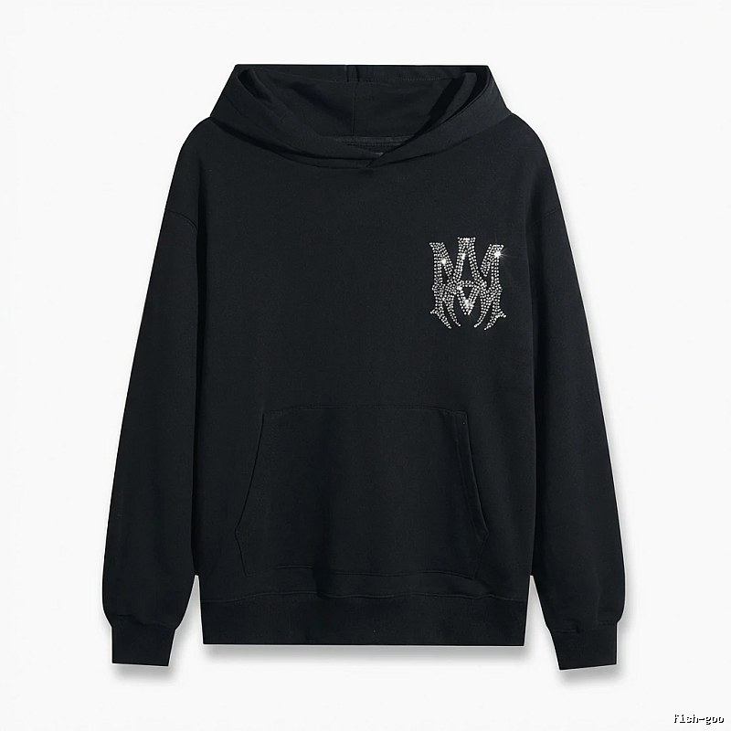 AMIRI's trendy and cool black hoodie