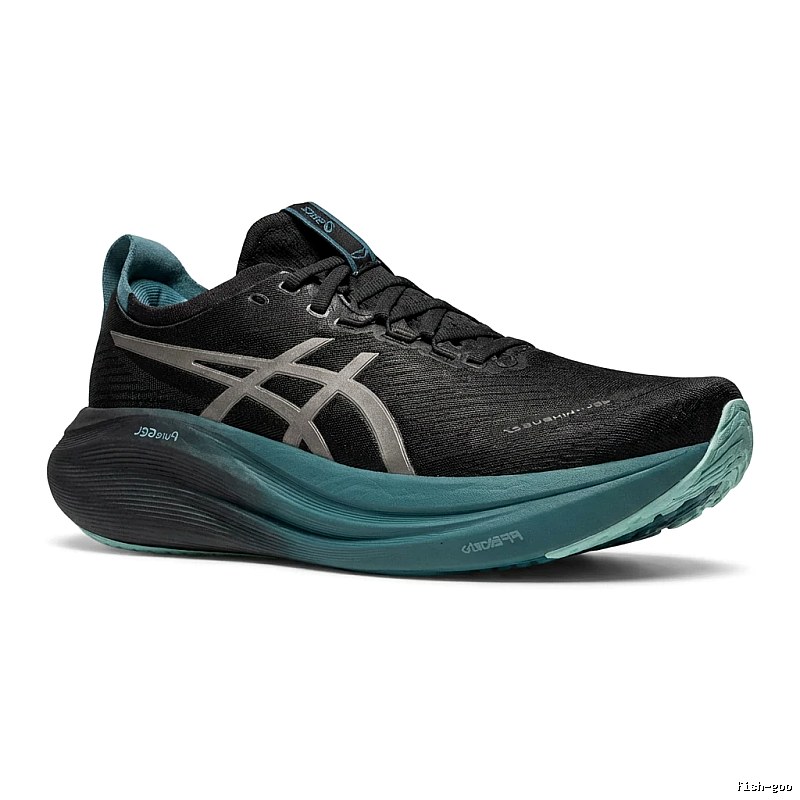 ASICS retro black and grey sports shoes