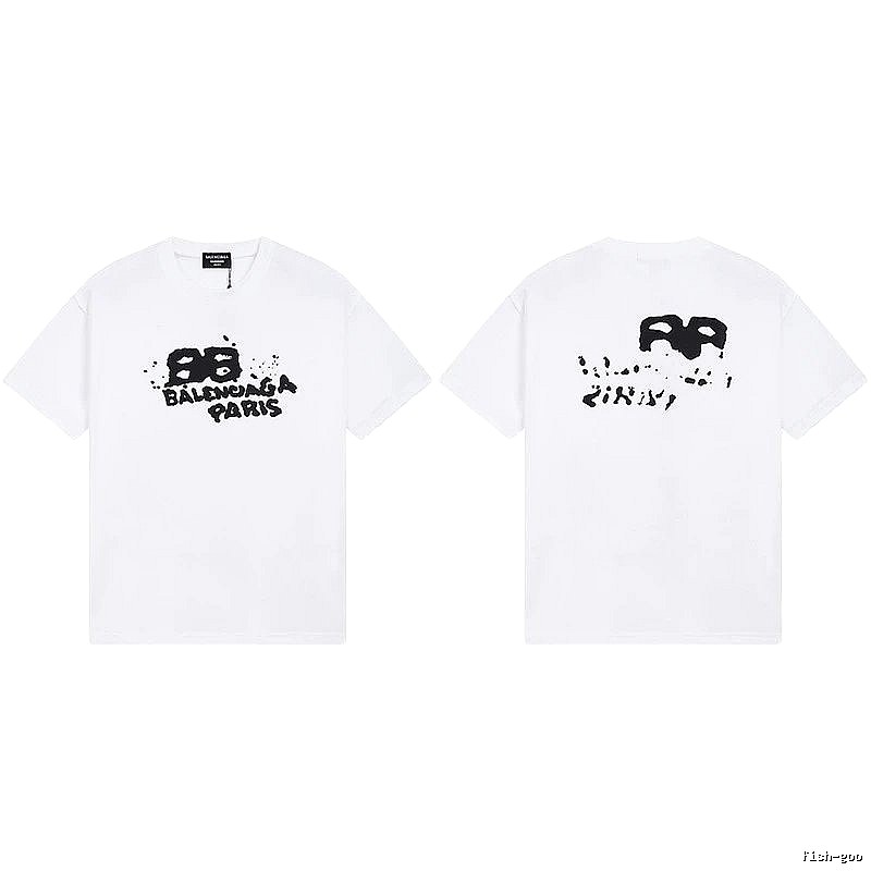 Balenciaga BB Print White T-shirt