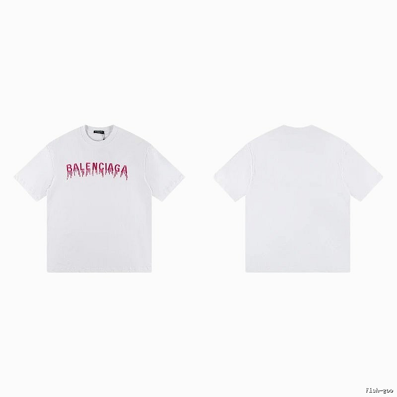 Balenciaga Blood Drop Collection Street Style White T-Shirt