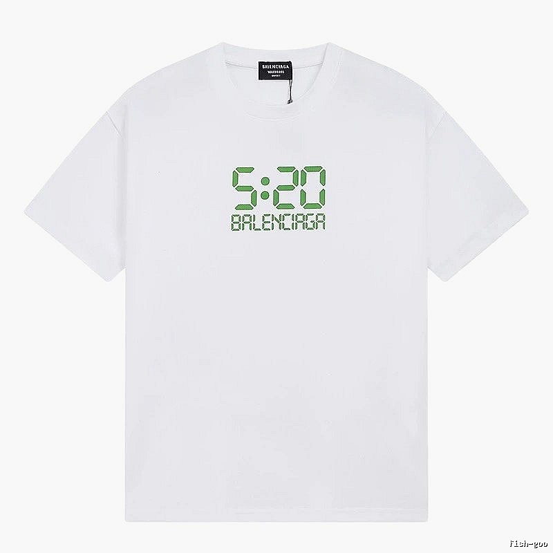 Balenciaga digital-style white T-shirt