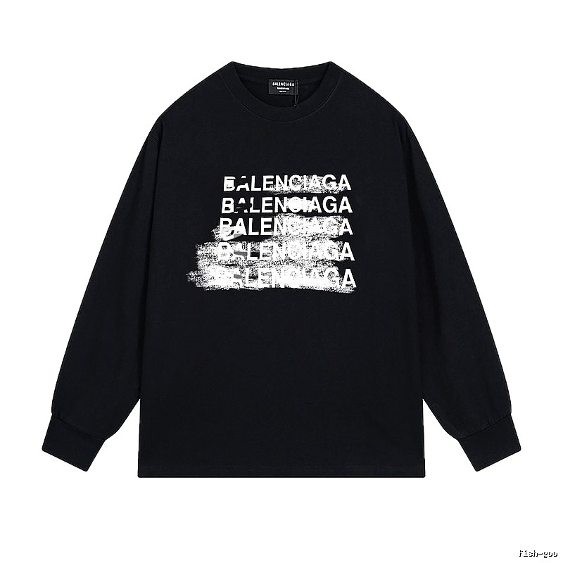 Balenciaga graffiti-style black T-shirt