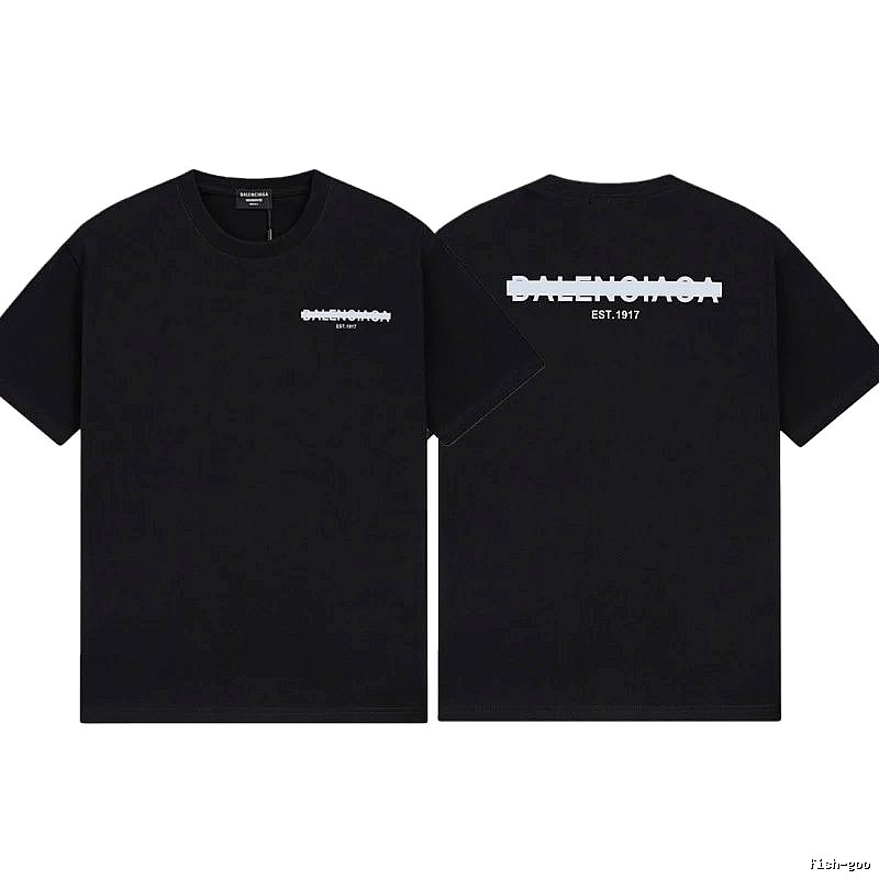Balenciaga LOGO Printed Street Style Black T-shirt