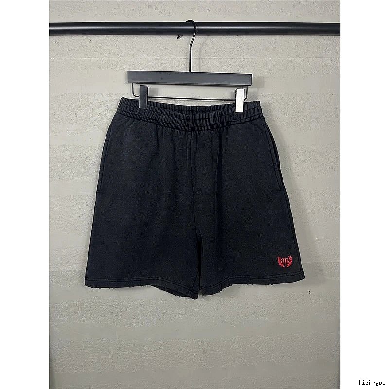 Balenciaga minimalist style black shorts