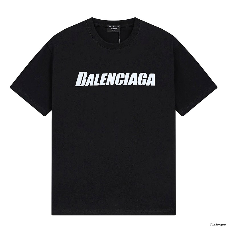 Balenciaga minimalist style black T-shirt