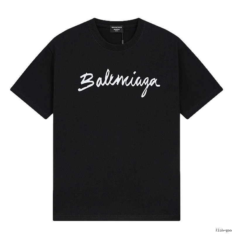 Balenciaga minimalist style black T-shirt