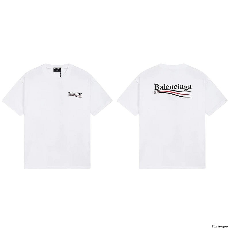Balenciaga minimalist style white T-shirt