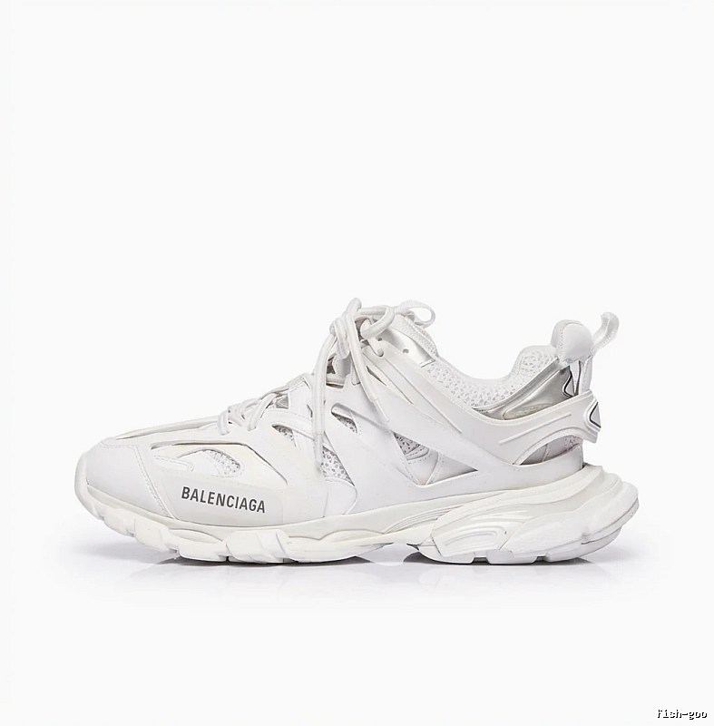 Balenciaga retro-style white shoes