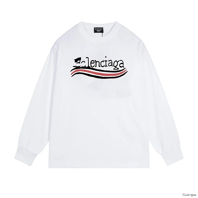 Balenciaga striped white long-sleeve