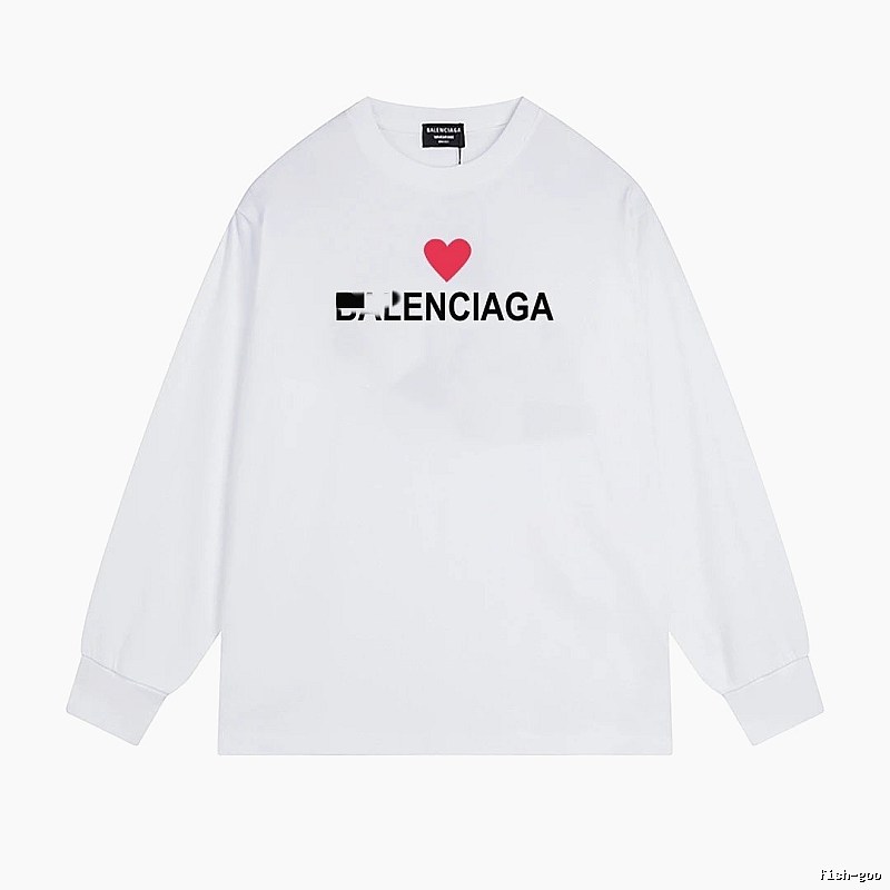 Balenciaga's simple white T-shirt with a heart design.