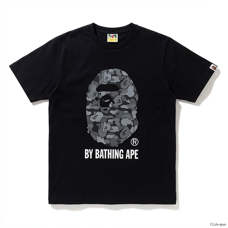 Bape Ape Head Camouflage Style Black T-shirt