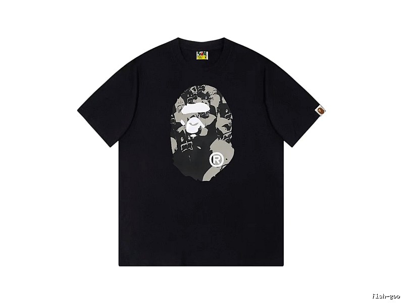 Bape Ape Head Camouflage Style Short-Sleeve Shirt