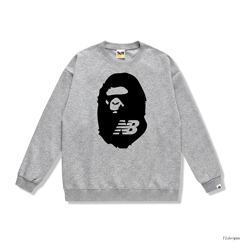 Bape Ape Head Grey Sweatshirt