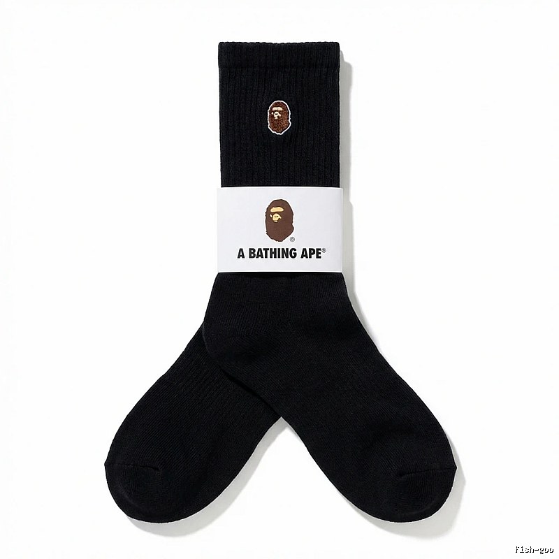 Bape Ape Head Trendy Black Socks