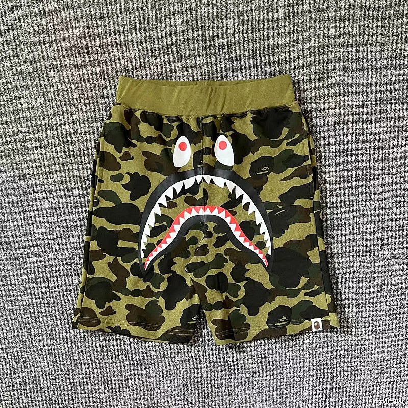 Bape camouflage shark-style shorts