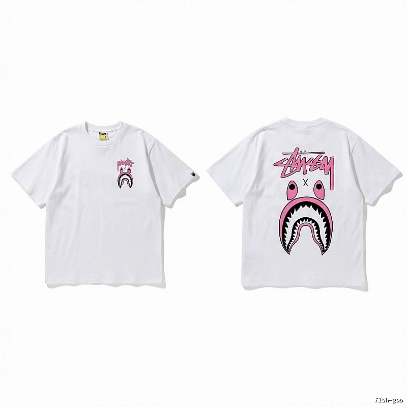 Bape Shark Co-branded White T-shirt