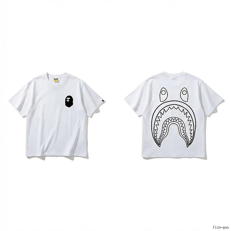 Bape Shark Series Simple White T-shirt