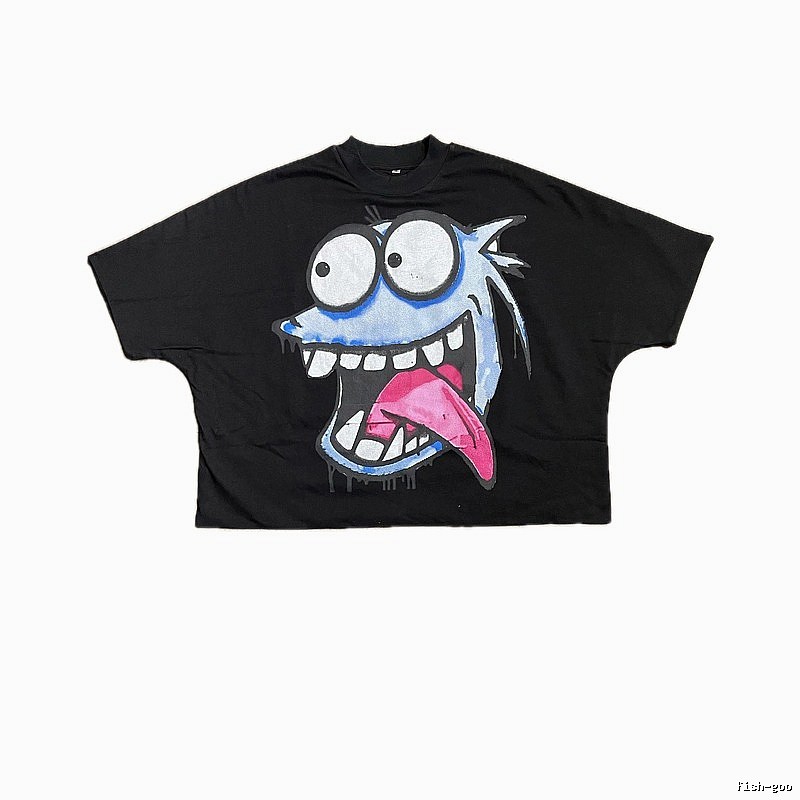 Billionaire Cartoon Trendy Brand Black T-shirt