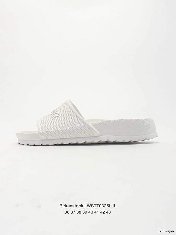 Birkenstock Minimalist Casual Style White Slide Sandals