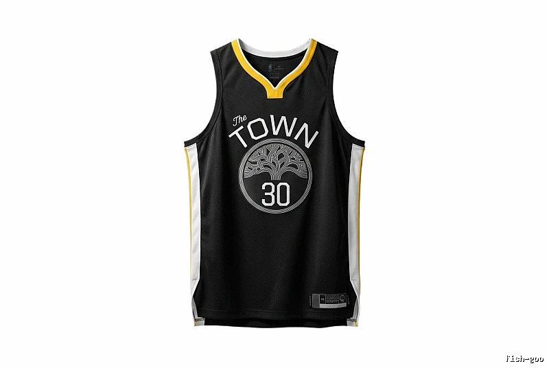 Black basketball uniforms of Curry The TOWN