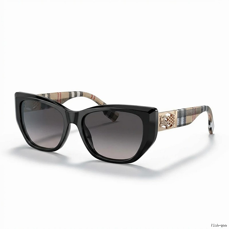 Burberry checkered fashion black sunglasses