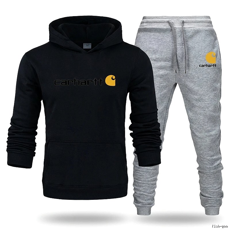 Carhartt casual style black and gray suit set