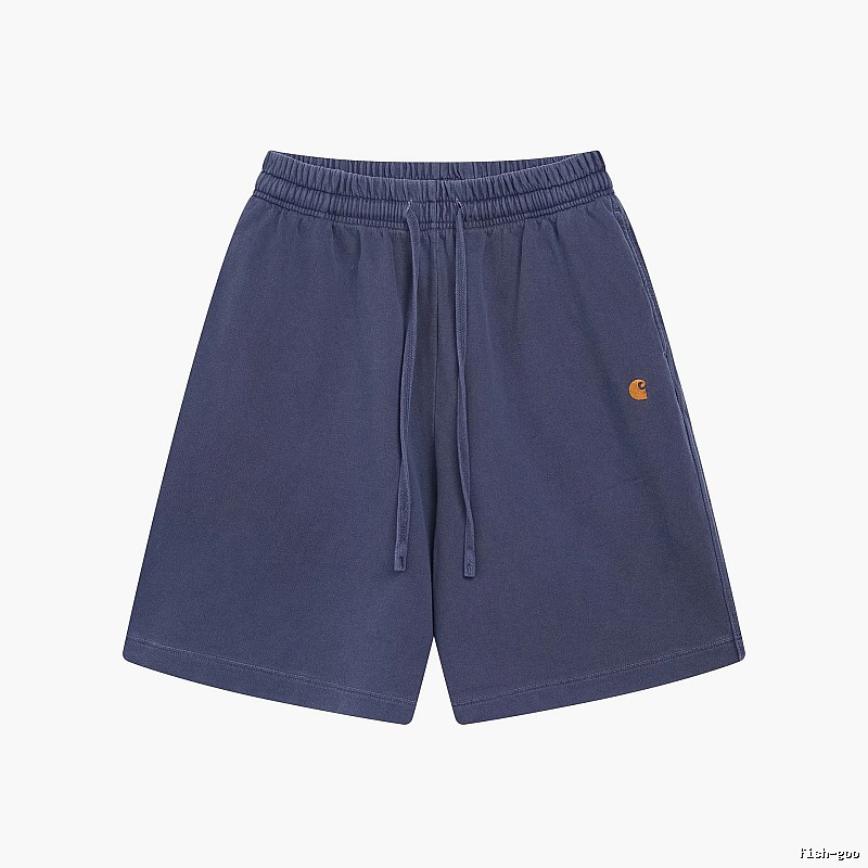 Carhartt Classic Embroidered Workwear Style Navy Blue Shorts