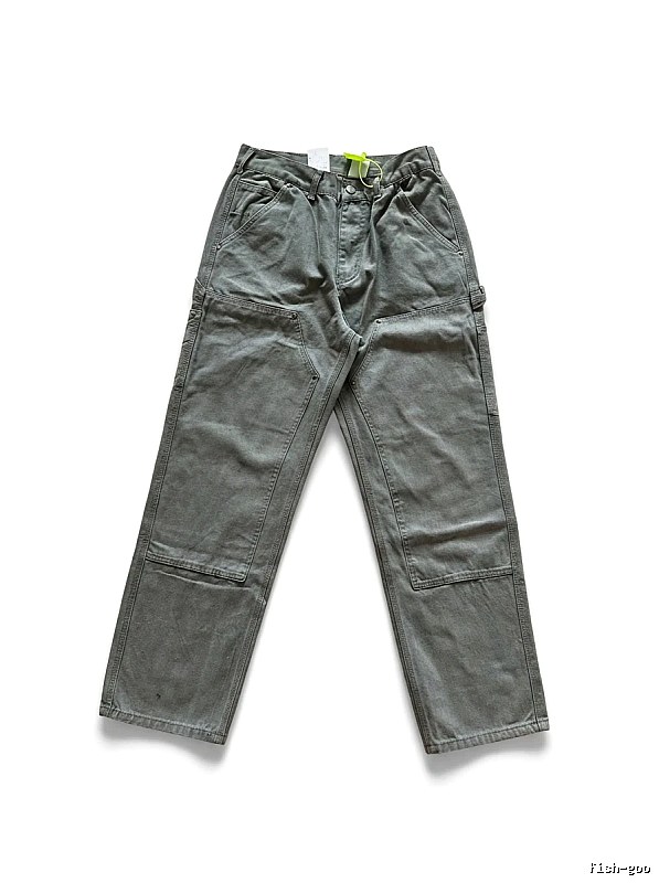 Carhartt workwear style moss green long pants