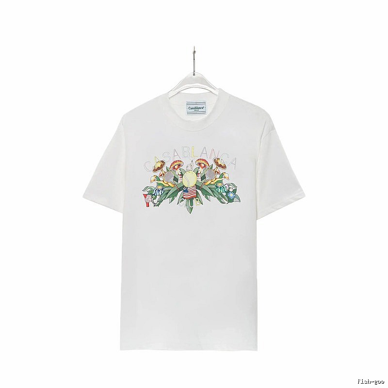 Casablanca Floral Print White T-shirt